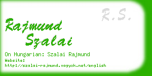rajmund szalai business card